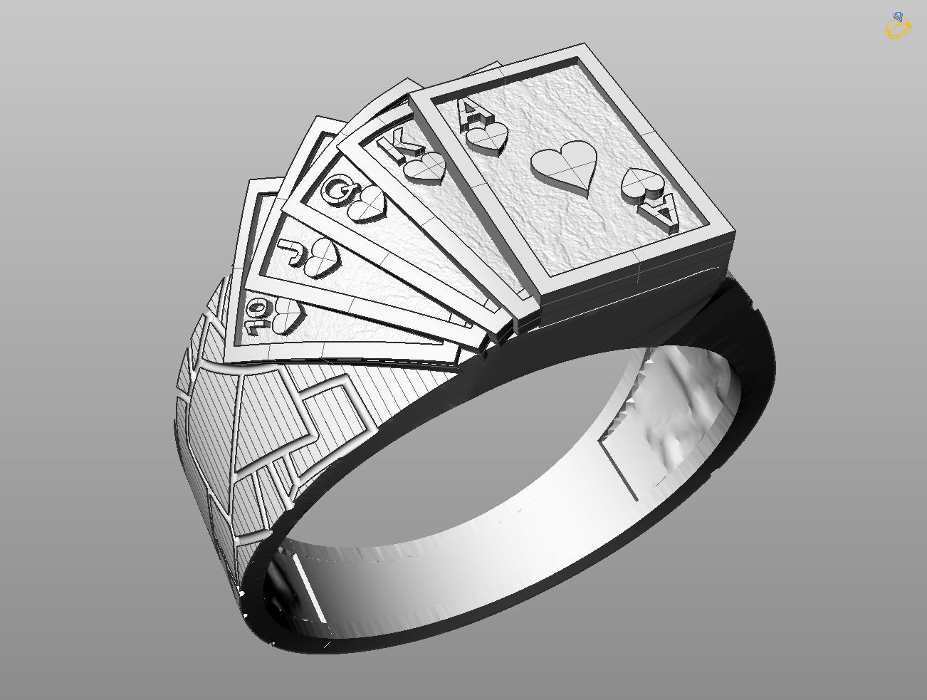 Play-CardRing-335 3D print model_5