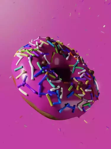 3D Animated Donut 