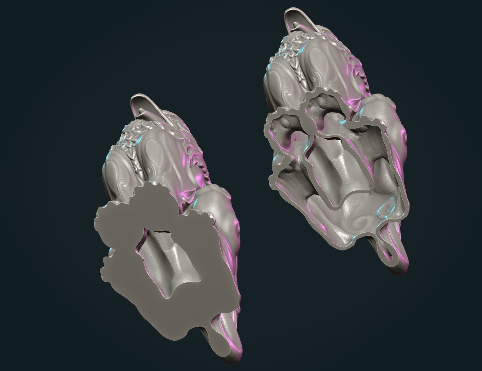 Griffon lion statue 3D print model_10