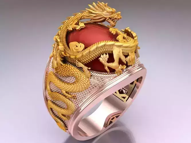 Dragon Ring - Mens Ring - N208