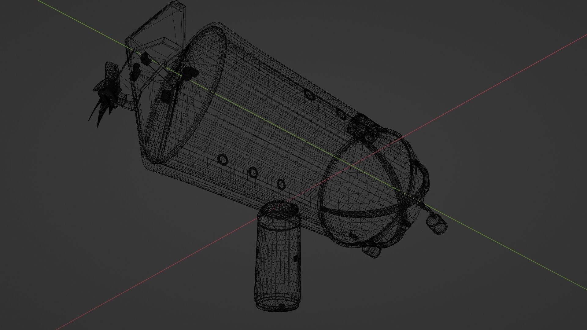 Deep Diving Submarine 3D model_16