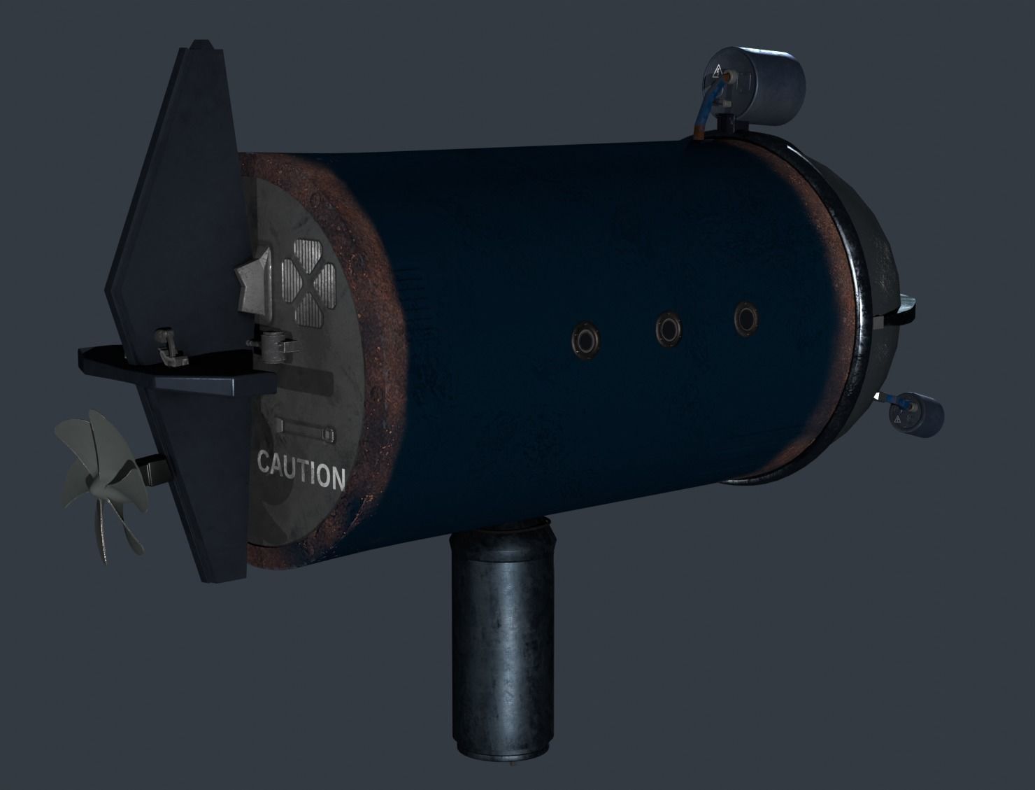 Deep Diving Submarine 3D model_2