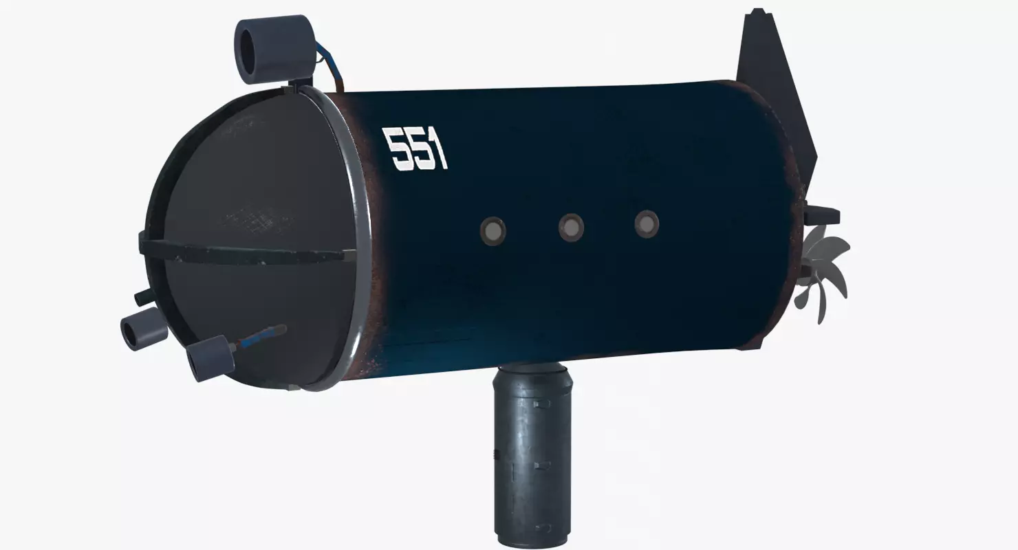 Deep Diving Submarine 3D model_0
