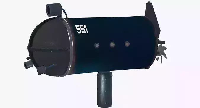 Deep Diving Submarine 3D model
