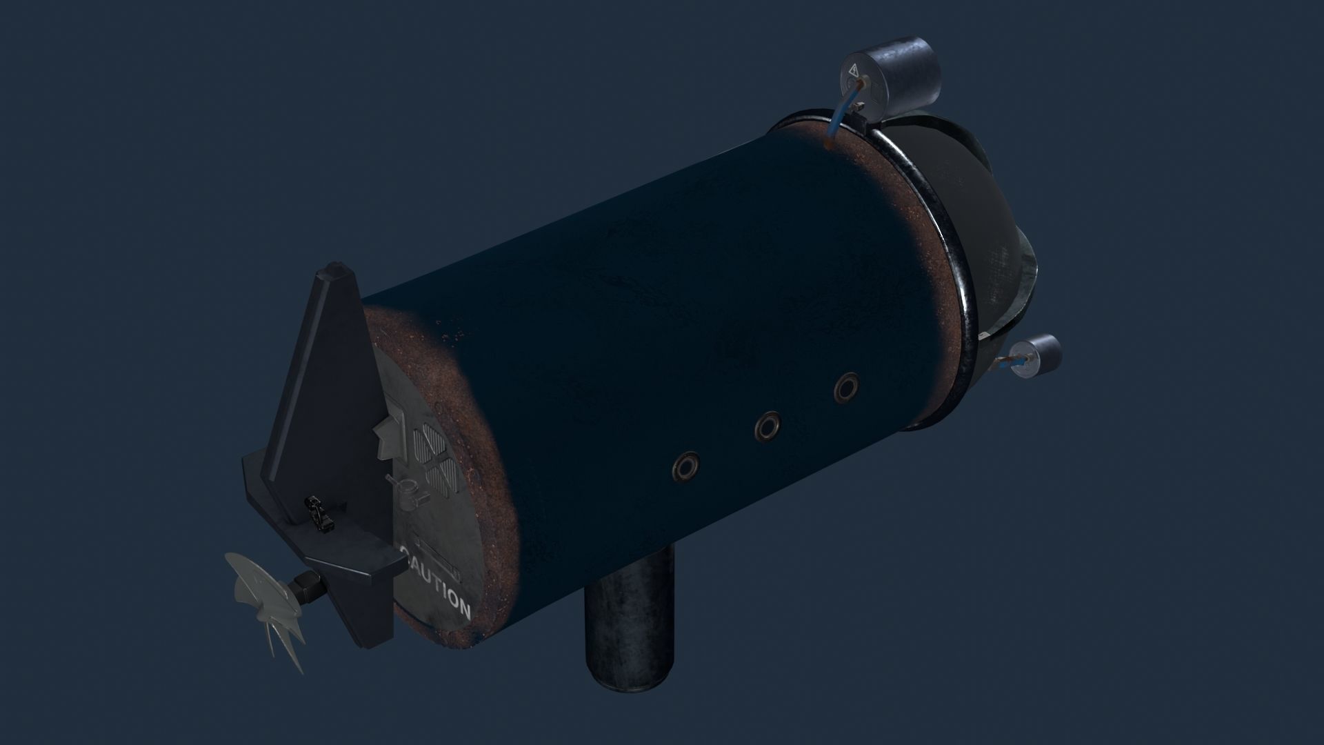 Deep Diving Submarine 3D model_6