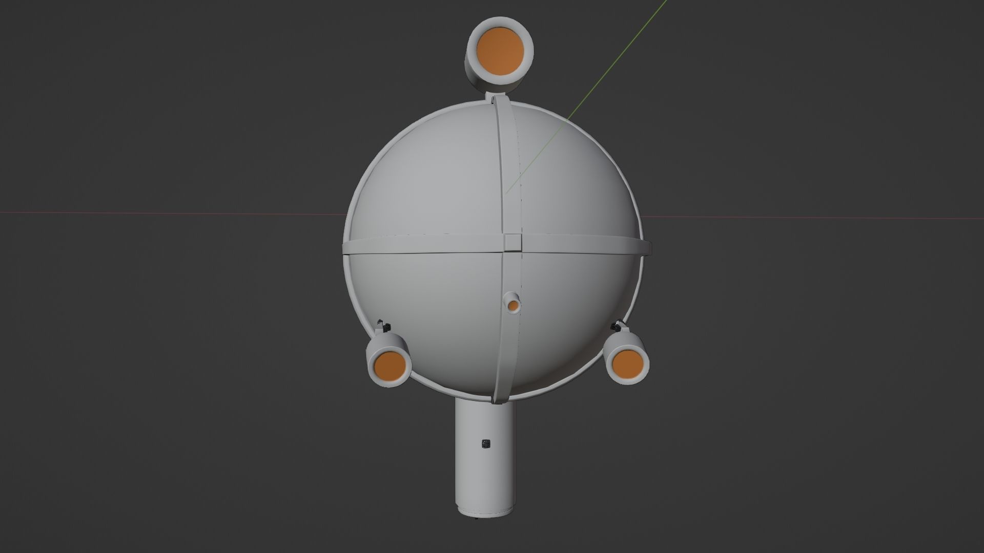 Deep Diving Submarine 3D model_12