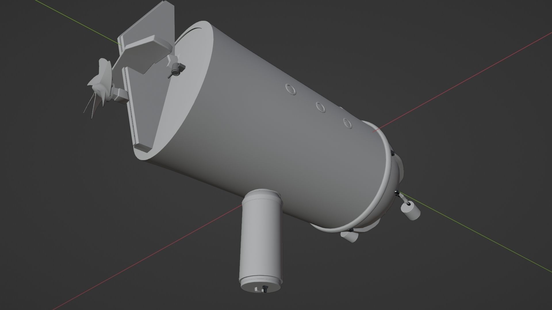 Deep Diving Submarine 3D model_11