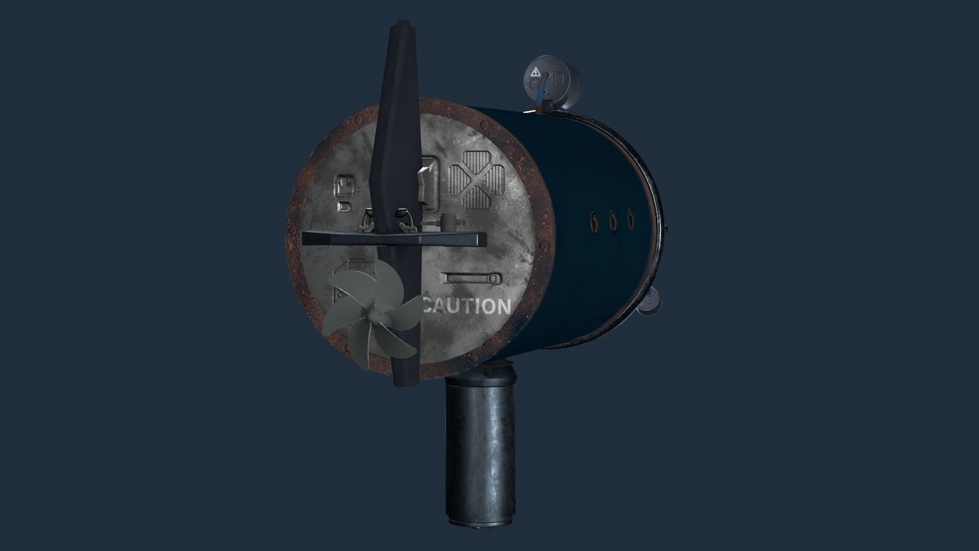 Deep Diving Submarine 3D model_5