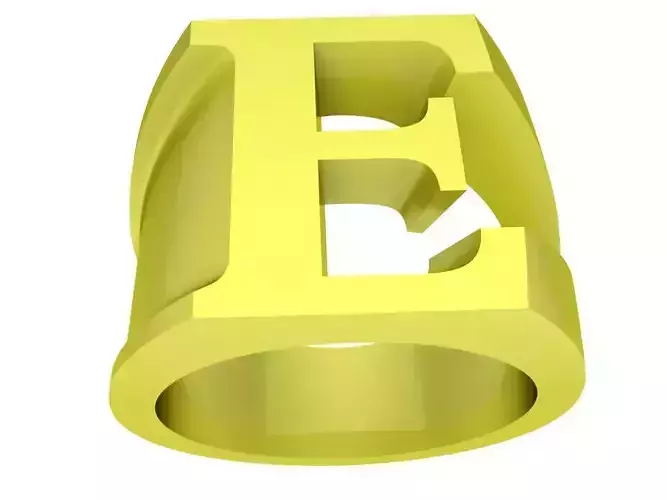 Letter E ring Anphabet ring 4068