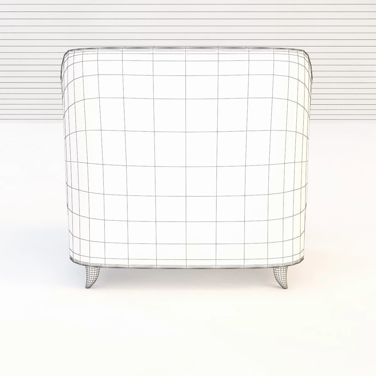 Baker Hermano Chair 3D model_2