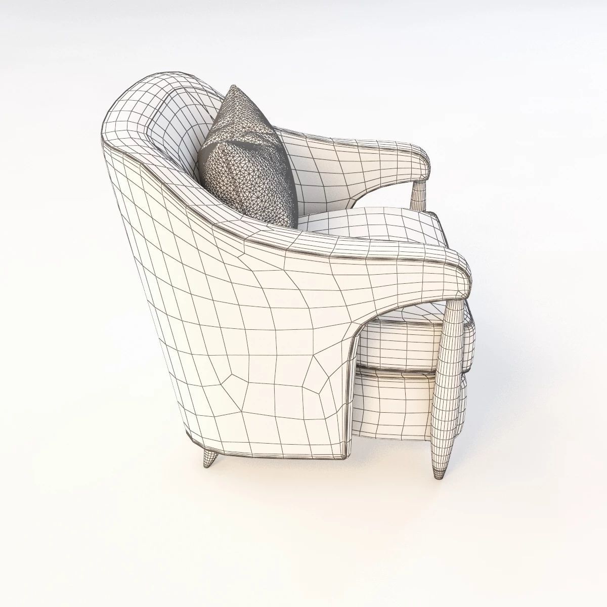 Baker Hermano Chair 3D model_6