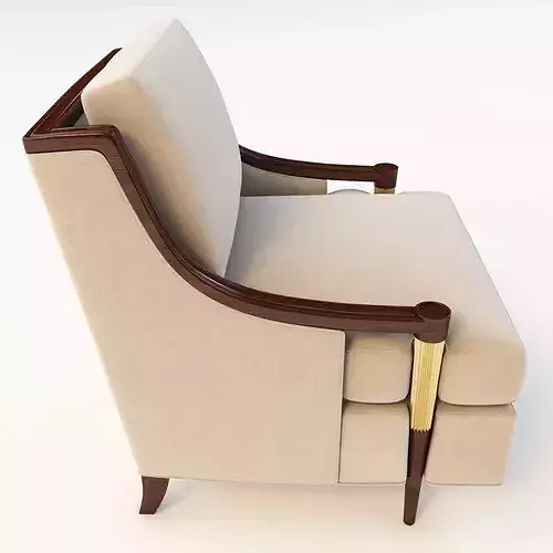 Baker Signature Lounge Chair 3D model 3