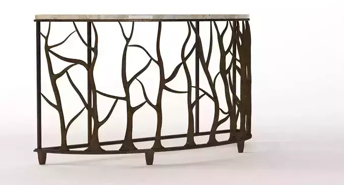 Bannister Garden Console Table