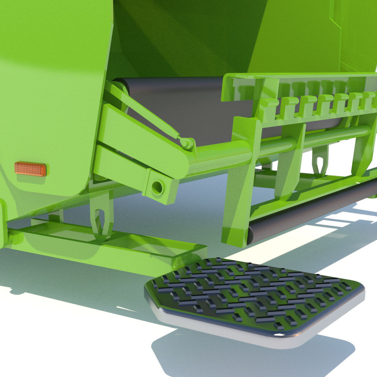 New Mercedes Actros Garbage Truck 3D model_9