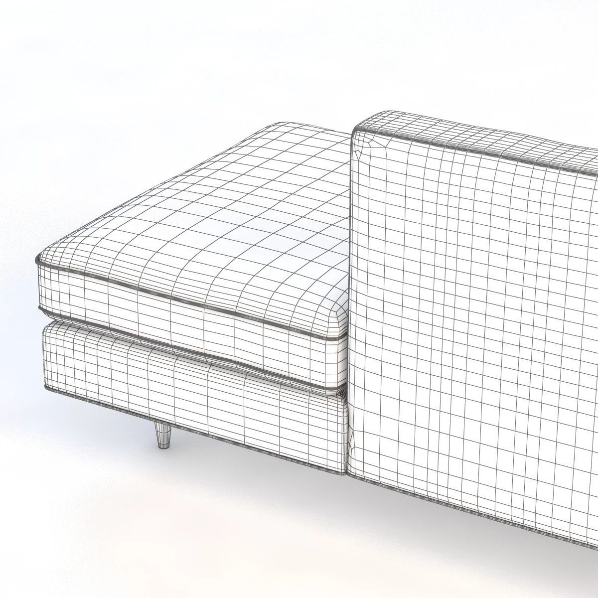 Bantam Studio Sleeper Sofa 3D model_4