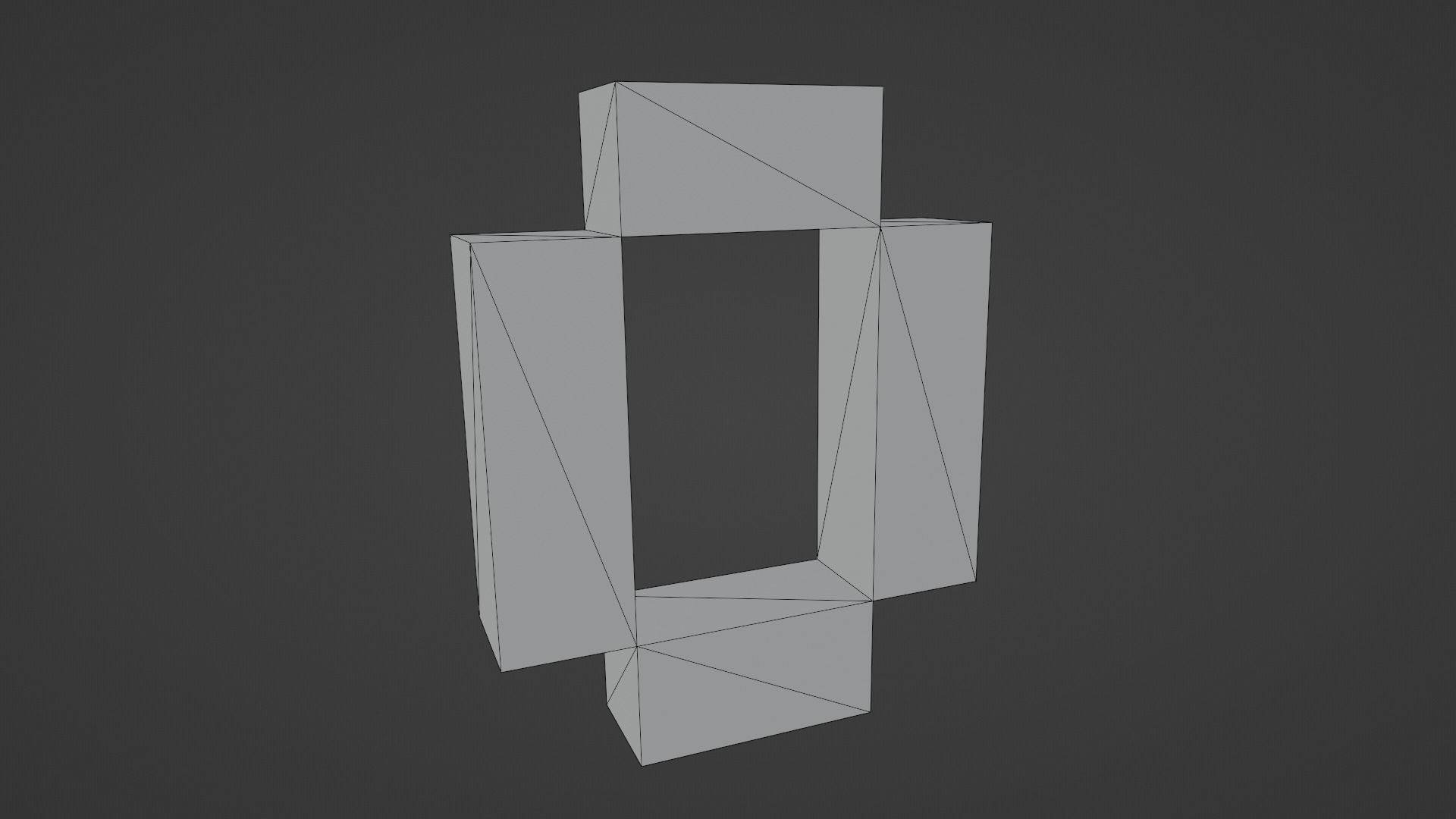Voxel Number 1 Low-poly 3D model_12