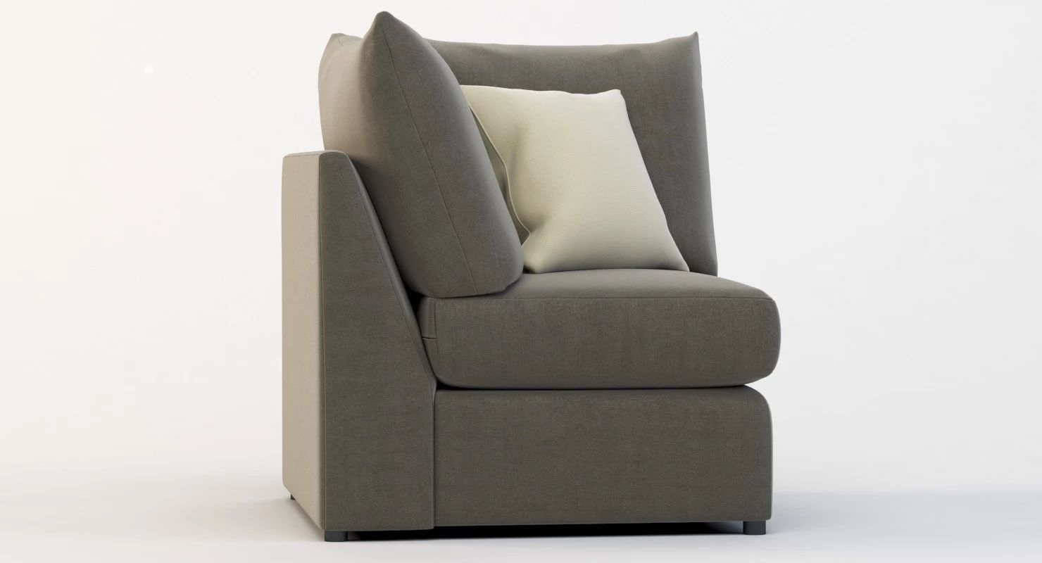 Bassett Beckham Pit Sectional Sofa Corner Module 3D model_3