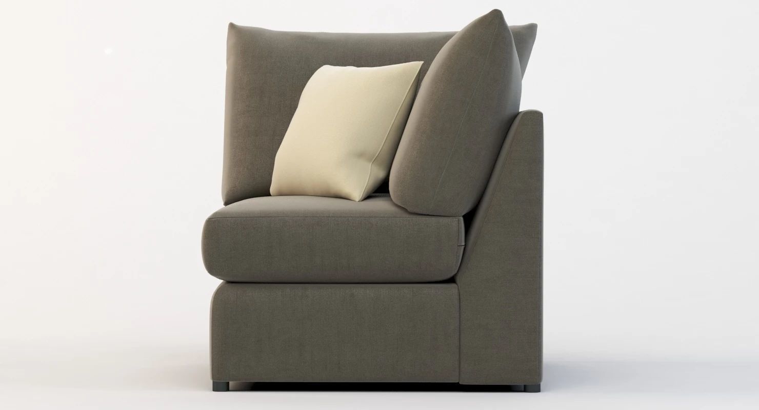 Bassett Beckham Pit Sectional Sofa Corner Module 3D model_1