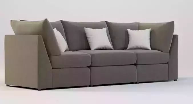 Bassett Beckham Pit Sectional Sofa Three Seater