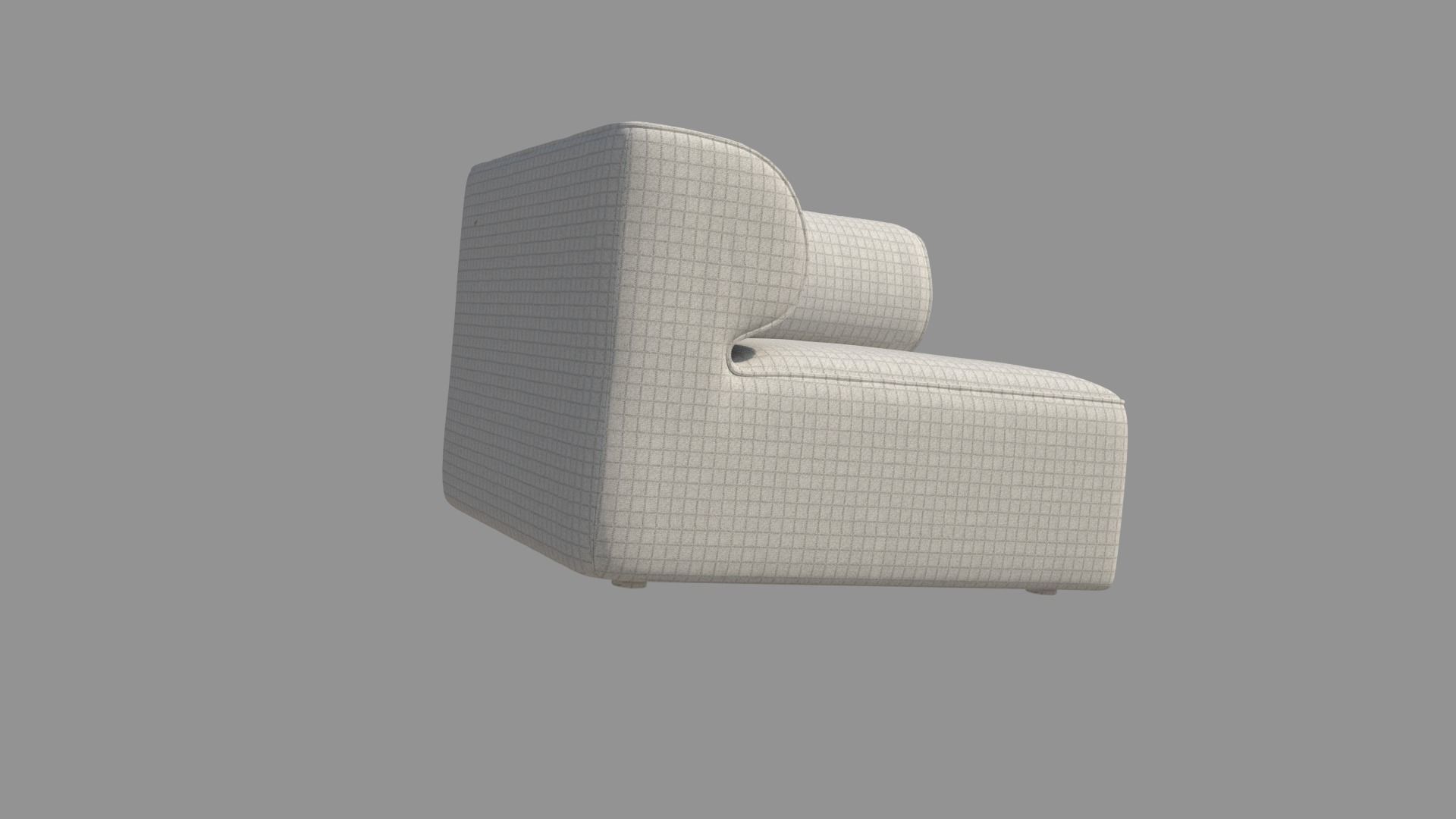 Single Sofa Chair 3D model_6