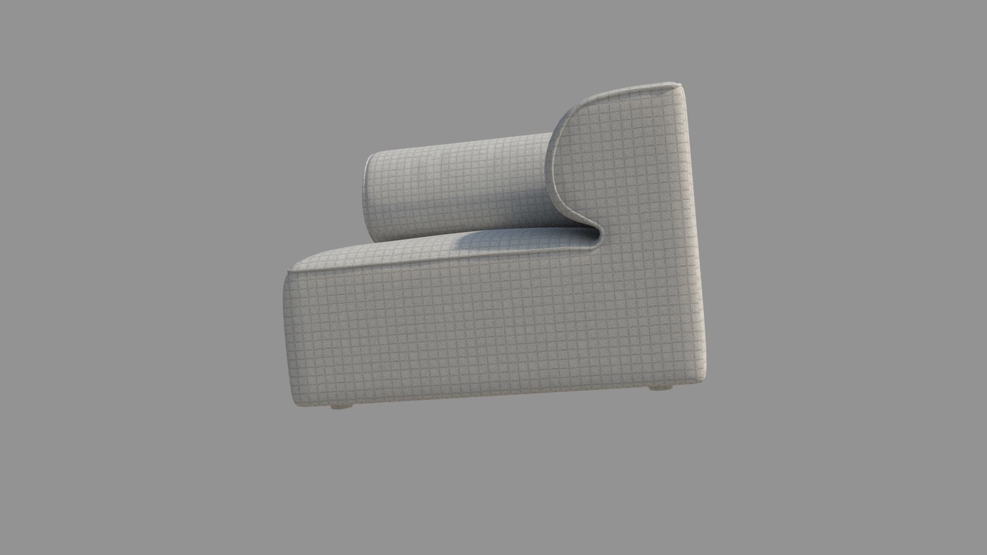 Single Sofa Chair 3D model_3