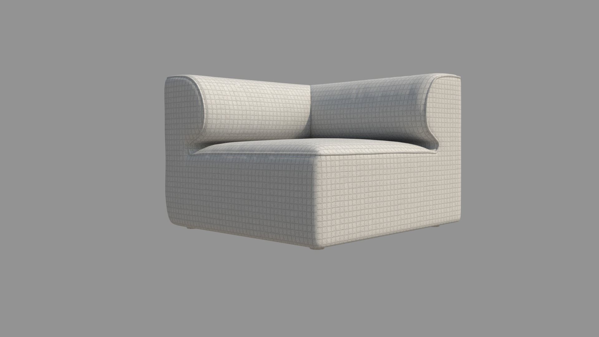 Single Sofa Chair 3D model_1