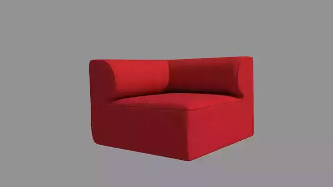 Single Sofa Chair Red