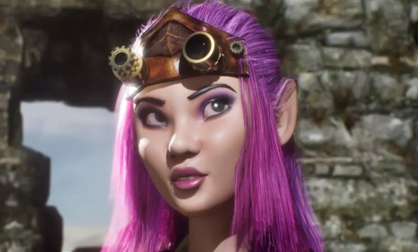 Steampunk night vision goggles 3D model_0