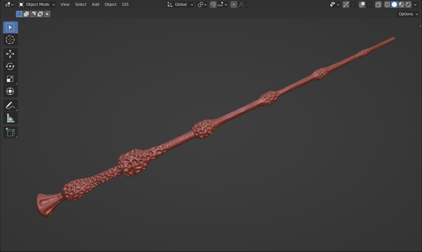 Elder Wand - Albus Dumbledore 3D print model_1