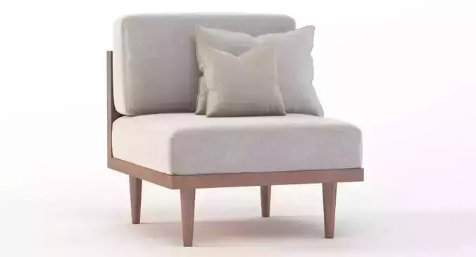 Bellanest Soto Modular Armless Chair Center Module