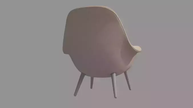 Armchair eames lounge chair 3D model