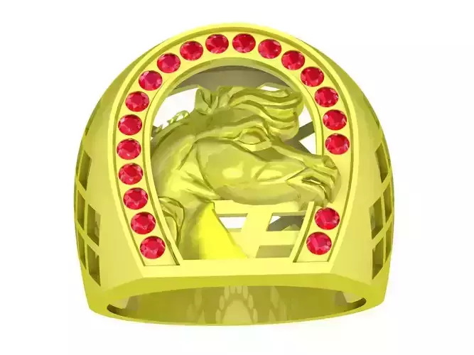 diamond horse ring 4071