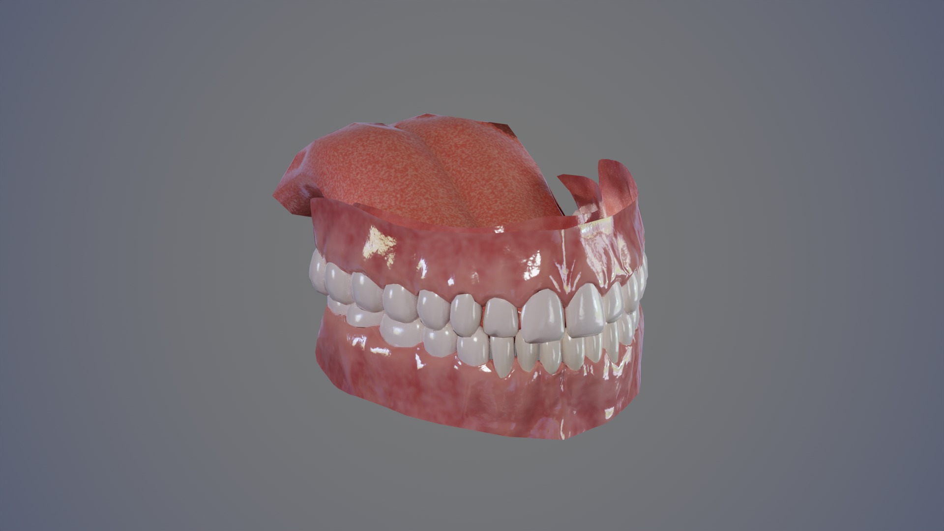 Male Head - 03 Low-poly 3D model_8