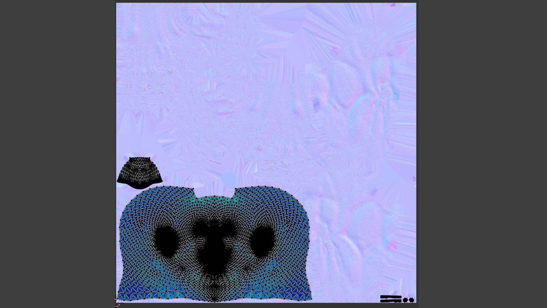 Male Head - 03 Low-poly 3D model_12