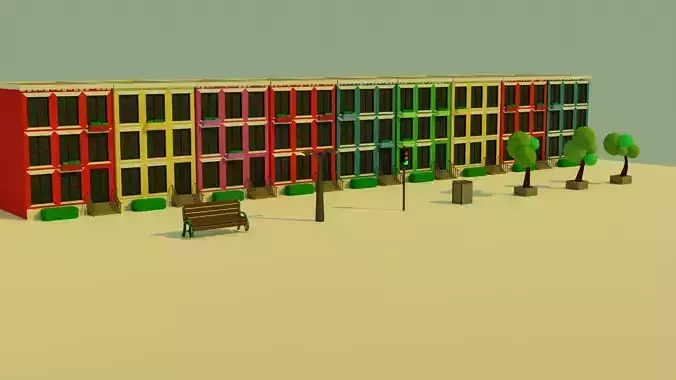 Low Poly Urban City