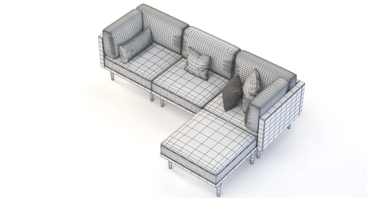 Bellanest Soto Modular Sectional Sofa Chaise corner module 3D model_9