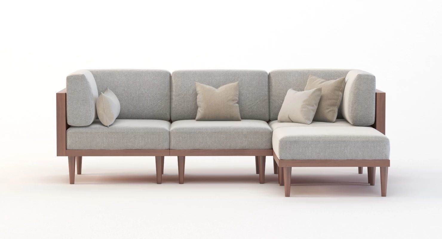 Bellanest Soto Modular Sectional Sofa Chaise corner module 3D model_6