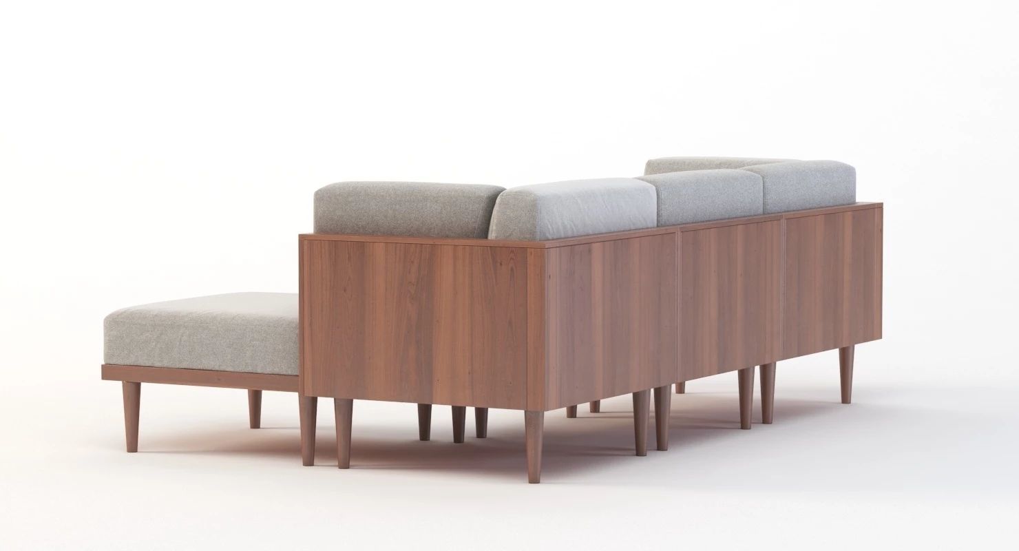 Bellanest Soto Modular Sectional Sofa Chaise corner module 3D model_4