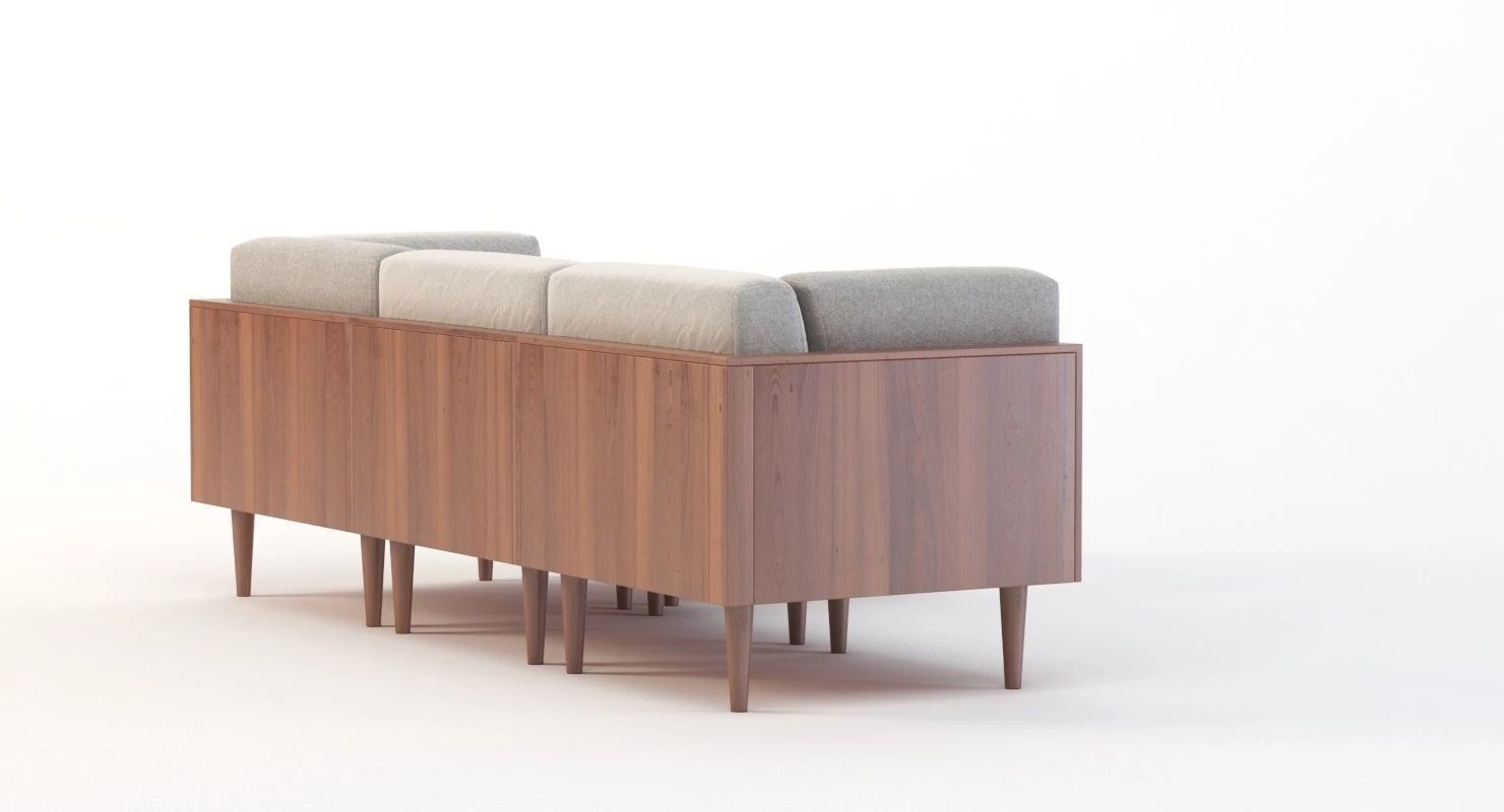 Bellanest Soto Modular Sectional Sofa Chaise corner module 3D model_2