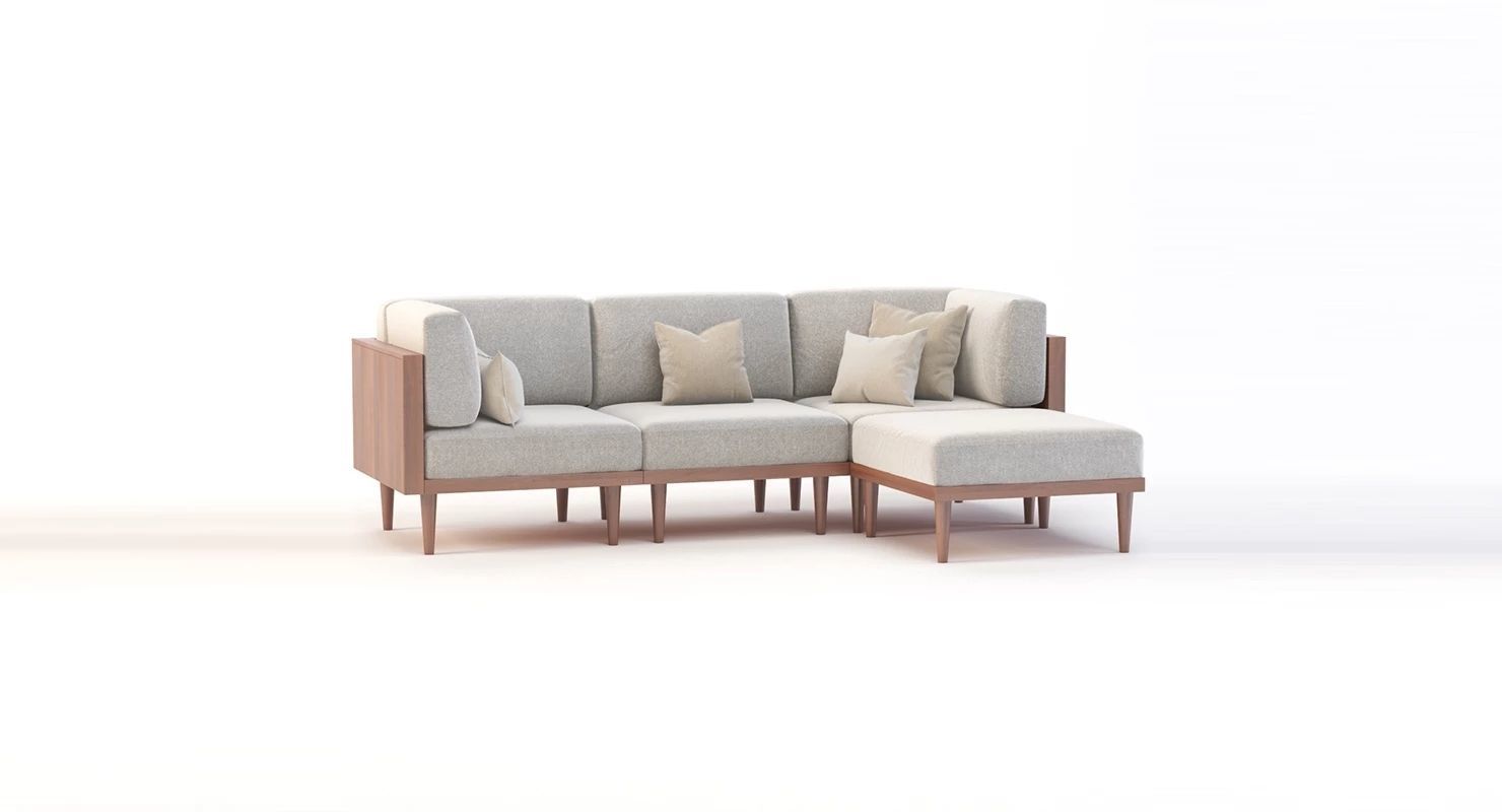 Bellanest Soto Modular Sectional Sofa Chaise corner module 3D model_11