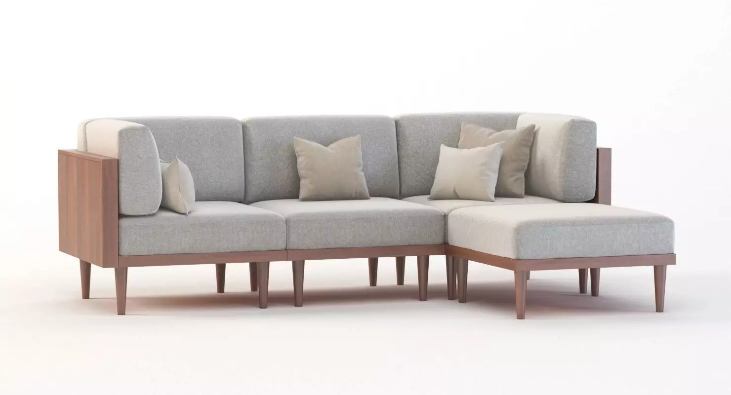 Bellanest Soto Modular Sectional Sofa Chaise corner module 3D model_0