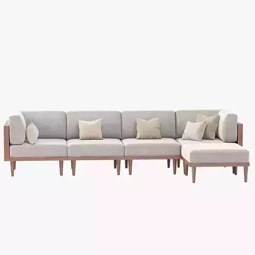 Bellanest Soto Modular Sectional Sofa Five Seater Chaise Lounge