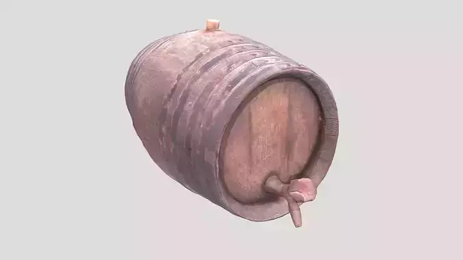 Wooden wine barrel