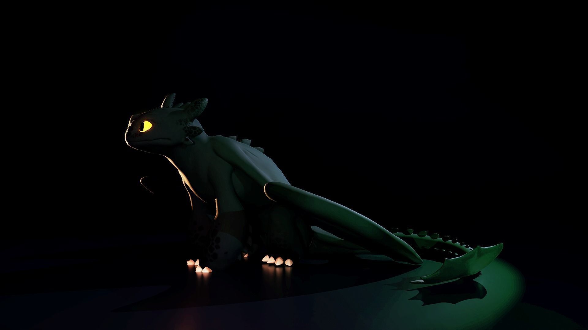 Toothless Figure 3D print model_1