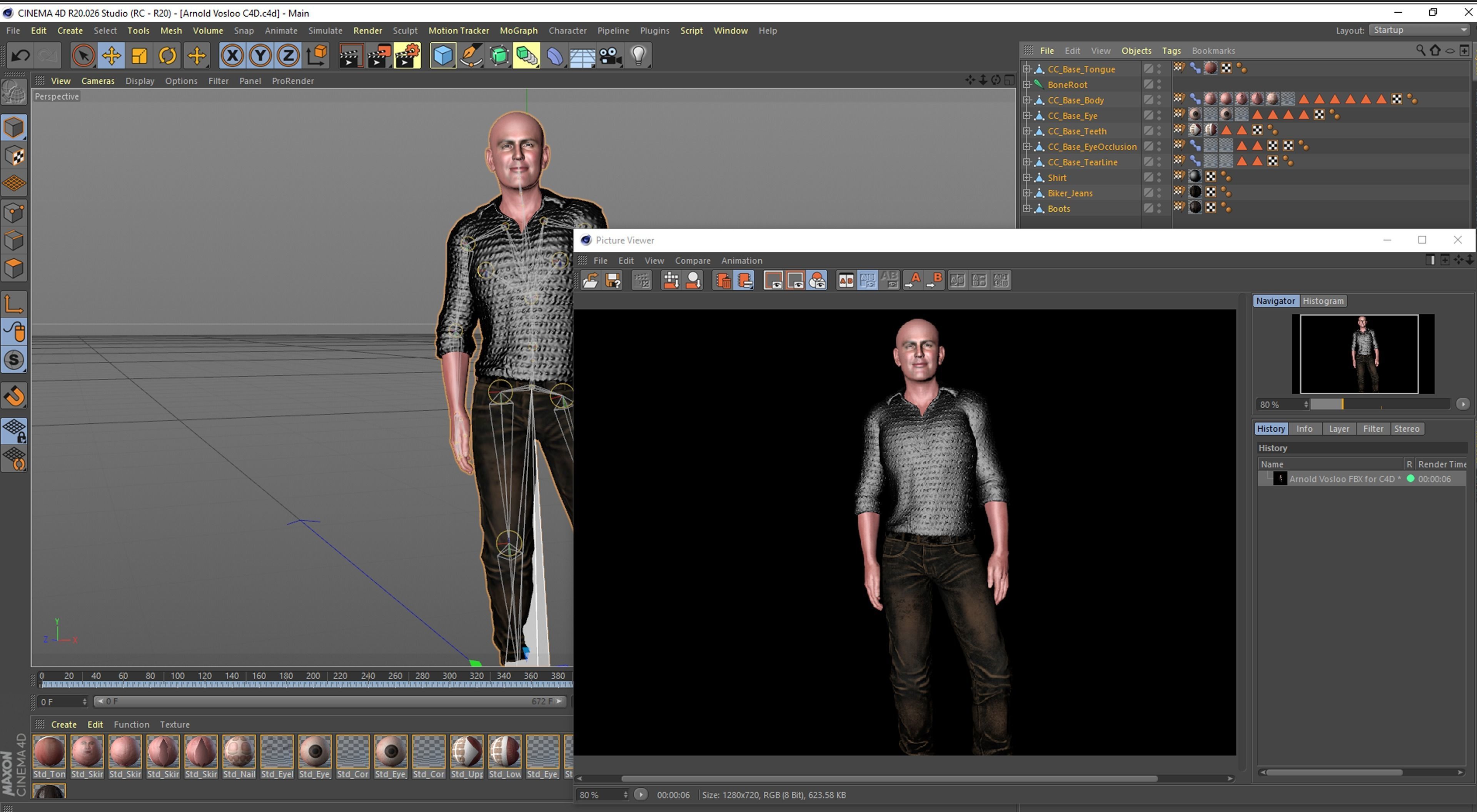 Arnold Vosloo 3D Rigged model ready for animation Low-poly 3D model_16