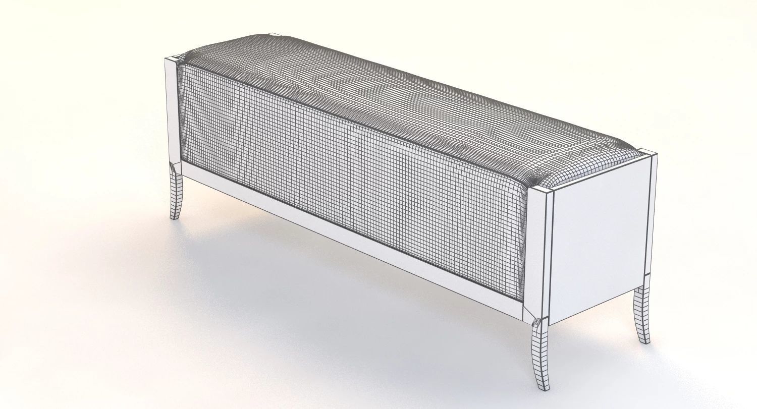 Bernhardt Haven Bench 3D model_4