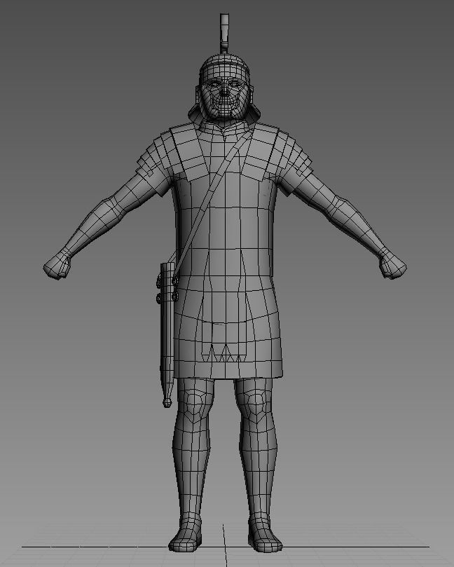Septimus roman legionnaire Low-poly 3D model_6