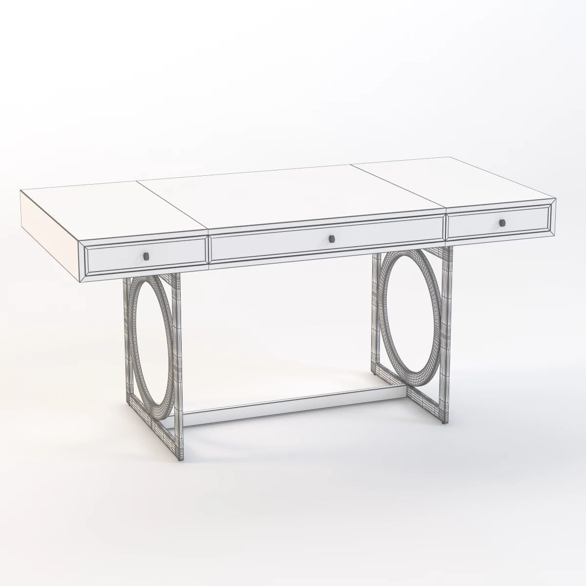 Bernhardt salon desk v1 3D model_7