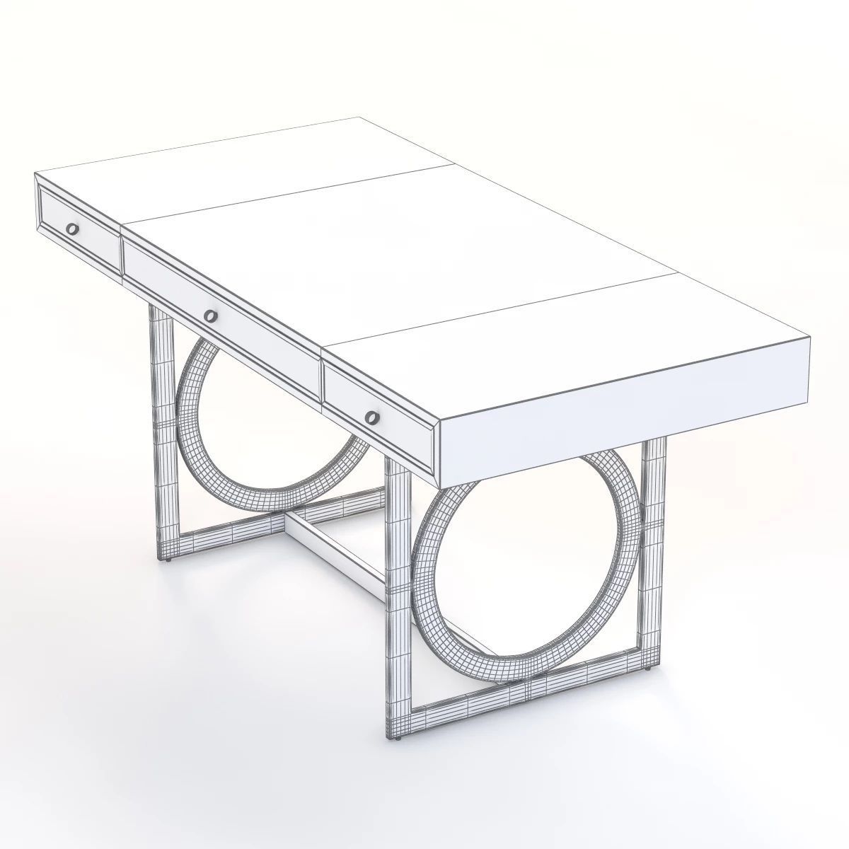 Bernhardt salon desk v1 3D model_6