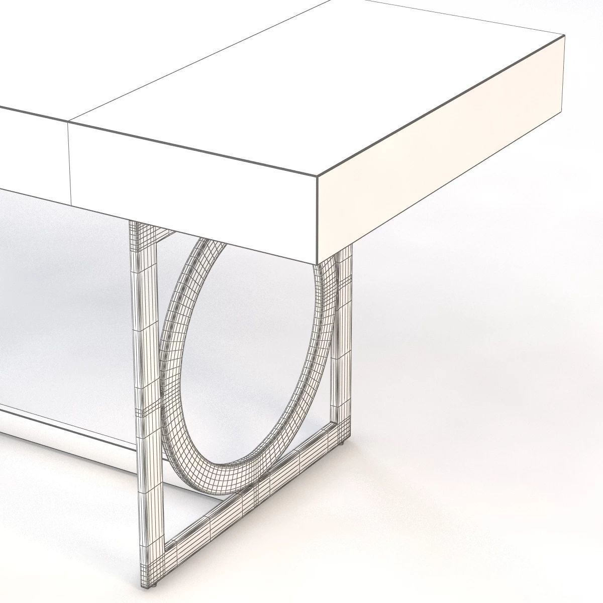 Bernhardt Salon Desk v2 3D model_10
